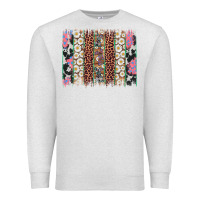 Oatmeal Heather easter leopard cowhide bunny brush stroke Premium Sweatshirt - Artiststas