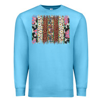 Ocean Blue easter leopard cowhide bunny brush stroke Premium Sweatshirt - Artiststas