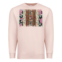 Pale Pink easter leopard cowhide bunny brush stroke Premium Sweatshirt - Artiststas