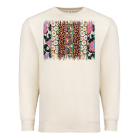 Sandshell easter leopard cowhide bunny brush stroke Premium Sweatshirt - Artiststas