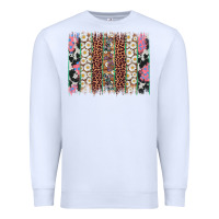White easter leopard cowhide bunny brush stroke Premium Sweatshirt - Artiststas