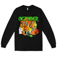 Black october 31 Long Sleeve Tee - Zillion Design Studio