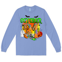 Colony Blue october 31 Long Sleeve Tee - Zillion Design Studio