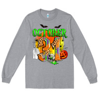 Heather Grey october 31 Long Sleeve Tee - Zillion Design Studio