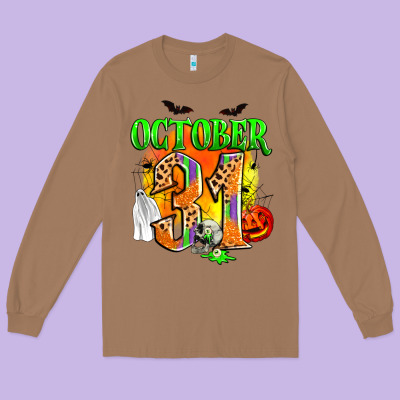 October 31 Long Sleeve Tee Designed By Zillion Design Studio