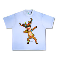 Grape Ice dabbing deer Urban Heavy Tee - Zillion Design Studio
