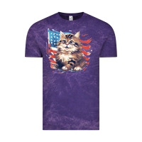 Cloud Purple cat3 Vintage Tee - Unal Design