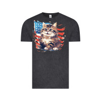Vintage Black cat3 Vintage Tee - Unal Design