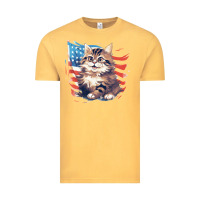 Vintage Mustard cat3 Vintage Tee - Unal Design