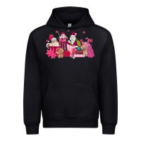 Black pink santa coffee Urban Hoodie - MaliasSmallBusiness