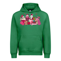 Emerald pink santa coffee Urban Hoodie - MaliasSmallBusiness
