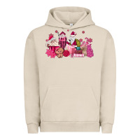 Pigment French Oak pink santa coffee Urban Hoodie - MaliasSmallBusiness