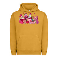 Pigment Peanut Butter pink santa coffee Urban Hoodie - MaliasSmallBusiness