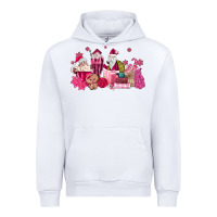 White pink santa coffee Urban Hoodie - MaliasSmallBusiness