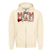 Sandshell mom baseball Zipper Hoodie - RacoonDesign