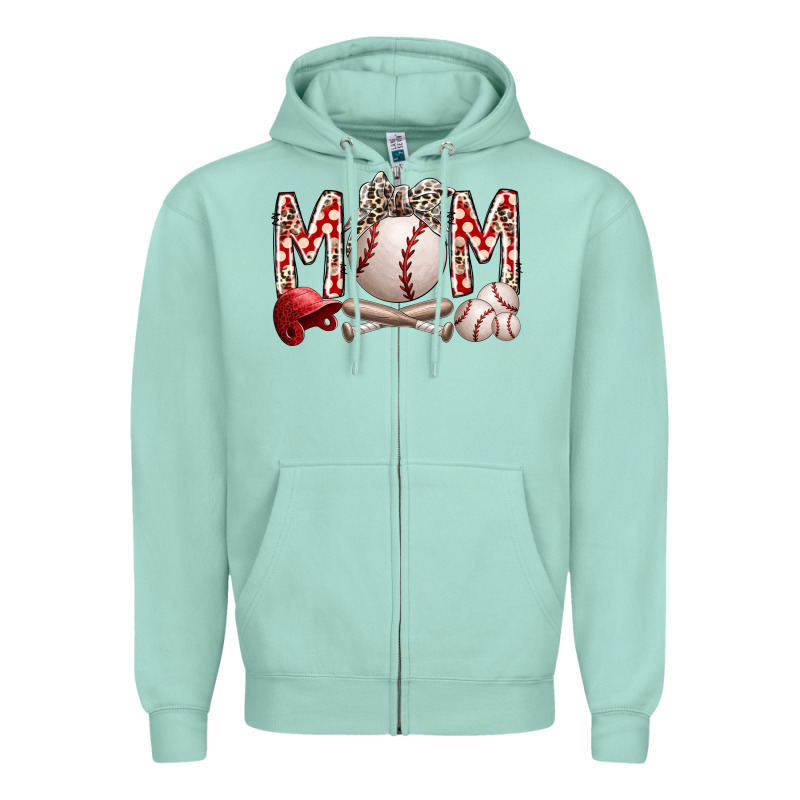 Mom Baseball Zipper Hoodie by RacoonDesign | Teevron