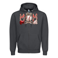 Smoke mom baseball Zipper Hoodie - RacoonDesign