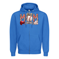 True Royal mom baseball Zipper Hoodie - RacoonDesign