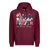Burgundy A lot can happen in three days Premium Hoodie - NancyCooperArtShop
