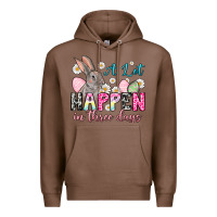 Chestnut A lot can happen in three days Premium Hoodie - NancyCooperArtShop