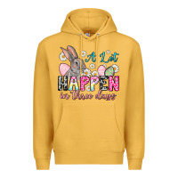 Mustard A lot can happen in three days Premium Hoodie - NancyCooperArtShop