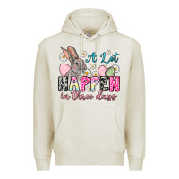 Oatmeal Heather A lot can happen in three days Premium Hoodie - NancyCooperArtShop