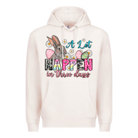 Pale Pink A lot can happen in three days Premium Hoodie - NancyCooperArtShop