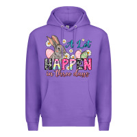 Purple A lot can happen in three days Premium Hoodie - NancyCooperArtShop