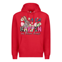 Red A lot can happen in three days Premium Hoodie - NancyCooperArtShop