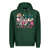 Sports Green A lot can happen in three days Premium Hoodie - NancyCooperArtShop