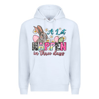 White A lot can happen in three days Premium Hoodie - NancyCooperArtShop