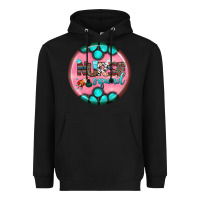 Black nurse round earrings 3 Heavyweight Hoodie - BundleAndBundleShop