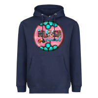 Navy nurse round earrings 3 Heavyweight Hoodie - BundleAndBundleShop