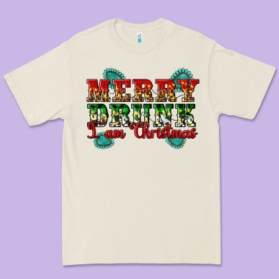 Merry Drink I Am Christmas Premium Tee Designed By Artiststas