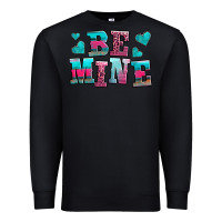 Black be mine western valentine's day no background Premium Sweatshirt - AdoDesignShop
