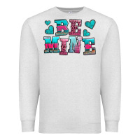 Oatmeal Heather be mine western valentine's day no background Premium Sweatshirt - AdoDesignShop