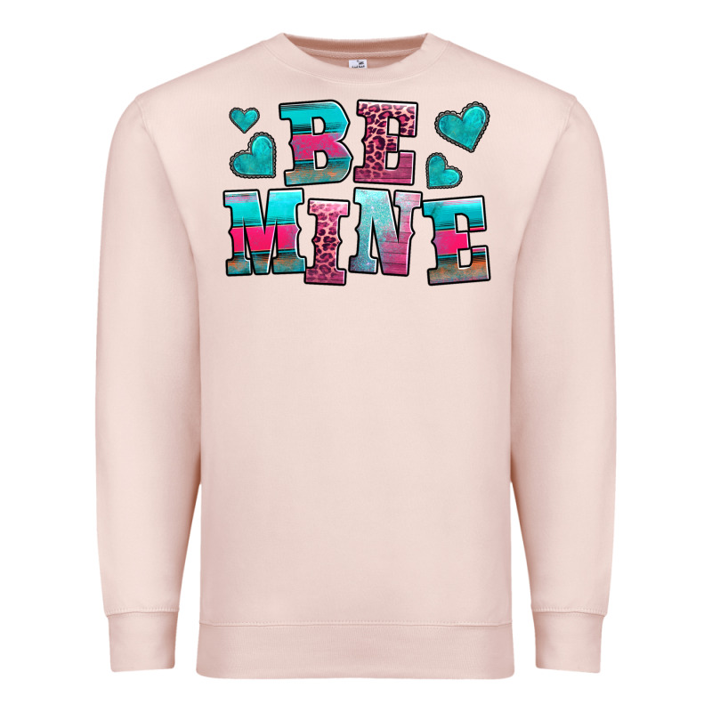 Be Mine Western Valentine's Day No Background Premium Sweatshirt by AdoDesignShop | Teevron