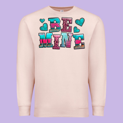 Be Mine Western Valentine's Day No Background Premium Sweatshirt Designed By Adodesignshop
