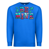 True Royal be mine western valentine's day no background Premium Sweatshirt - AdoDesignShop