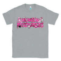 Heather Grey Breast Cancer Human Resources Classic Tee - texasbilliewilder