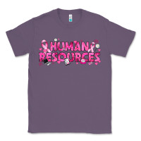 Lavender Breast Cancer Human Resources Classic Tee - texasbilliewilder