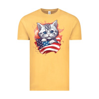 Vintage Mustard cat6 Vintage Tee - Unal Design