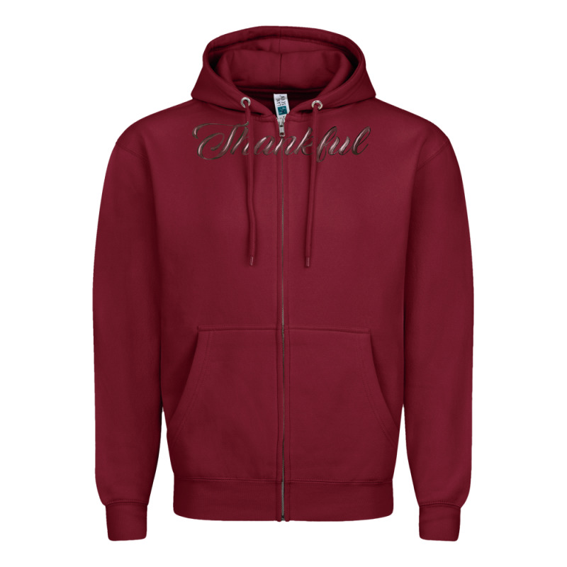 Thankful Zipper Hoodie by FaDigitalArtStudio | Teevron