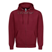 Burgundy thankful Zipper Hoodie - FaDigitalArtStudio