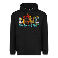Black love dobermans Heavyweight Hoodie - Artiststas