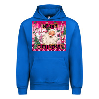 Cobalt merry pink christmas santa Urban Hoodie - MaliasSmallBusiness