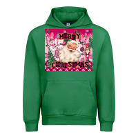Emerald merry pink christmas santa Urban Hoodie - MaliasSmallBusiness