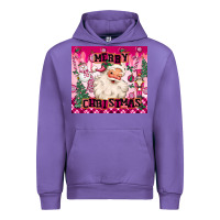 Merry Pink Christmas Santa Urban Hoodie | Teevron