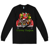 Black merry christmas truck Long Sleeve Tee - RanaPortraitStore