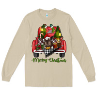 Mushroom merry christmas truck Long Sleeve Tee - RanaPortraitStore
